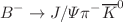 $$ B^- \rightarrow J/\Psi \pi ^-\overline{K}^0$$