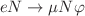 $$eN\rightarrow \mu N\varphi $$