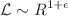 $$\mathcal {L}\sim R^{1+\epsilon }$$