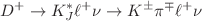 $$D^{+}\rightarrow K^{*}_{J} \ell ^{+}\nu \rightarrow K^{\pm }\pi ^{\mp } \ell ^{+}\nu $$