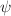 $$\psi $$