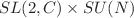 $$SL(2,C)\times SU(N)$$