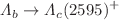 $$\varLambda _b \rightarrow \varLambda _c(2595)^+$$