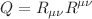 $$Q=R_{\mu \nu }R^{\mu \nu }$$
