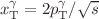 $$x_\textrm{T}^{\gamma } = 2p_\textrm{T}^{\gamma }/\sqrt{s} $$