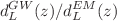 $$d_L^{GW}(z)/d_L^{EM}(z)$$