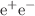$$\textrm{e}^{+}\textrm{e}^{-}$$