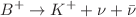 $$B^+\rightarrow K^+ +\nu +\bar{\nu }$$