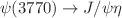 $$\psi (3770)\rightarrow J/\psi \eta $$