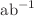 $$\hbox {ab}^{-1}$$