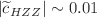 $$|\widetilde{c}_{HZZ}|\sim 0.01$$