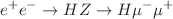 $$e^+ e^- \rightarrow HZ \rightarrow H \mu ^-\mu ^+$$
