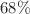 $$68\%$$