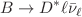 $$B\rightarrow D^*\ell \bar{\nu }_\ell $$