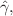$$\hat{\gamma },$$
