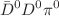 $$\bar{D}^0D^0\pi ^0$$