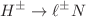 $$H^\pm \rightarrow \ell ^\pm N$$