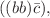 $$((bb)\bar{c}),$$