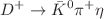 $$D^+\rightarrow \bar{K}^0\pi ^+\eta $$