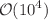 $${\mathcal {O}}(10^4)$$