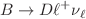 $$B\rightarrow D\ell ^+\nu _{\ell }$$