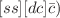 $$[s s][d c] {\bar{c}})$$