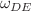 $$\omega _{DE}$$