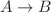 $$A\rightarrow B$$