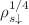 $$\rho _{s\downarrow }^{1/4}$$