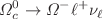 $$\Omega _c^0 \rightarrow \Omega ^- \ell ^+ \nu _\ell $$
