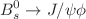 $$B^{0}_{s} \rightarrow J/\psi \phi $$