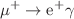$$\mu ^+ \rightarrow \textrm{e}^+ \gamma $$