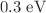 $${0.3}{\hbox { eV}}$$