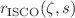 $$r_{\text {ISCO}}(\zeta ,s)$$