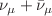 $$\nu _{\mu }+\bar{\nu }_{\mu }$$
