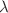 Mathematical equation: $$\lambda $$