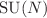 Mathematical equation: $$\operatorname {SU}(N)$$
