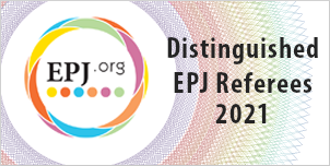 Distinguished EPJ Referee badge